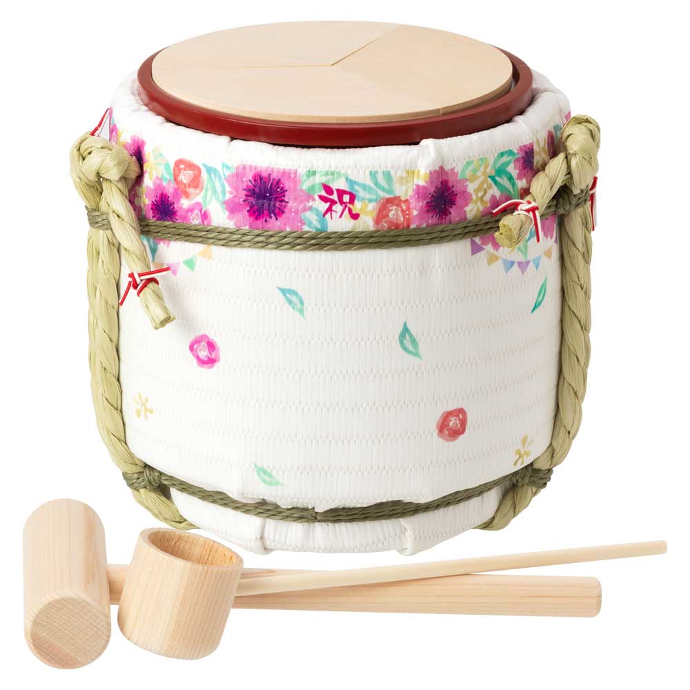 岸本吉二商店 ミニ鏡開きセット 菰樽 寄せ書き YOSEGAKI IWAI マグネット式の鏡板で何度でも鏡開きが楽しめます 結婚披露宴 各種イベント プレゼント ギフト