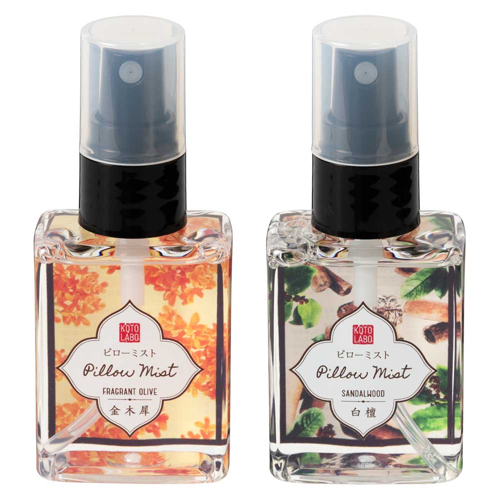 コトラボ 和香まとう、ピローミスト 50ml 落ち着く和の香りで心地よい眠りに 京都コスメブランドの枕用フレグランス 除菌・消臭剤 金木犀/白檀 日本製
