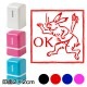 OK兎 鳥獣戯画スタンプ浸透印 印面2×2cmサイズ (2020) Self-inking stamp Choju-giga