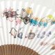 和詩倶楽部　怪々扇　百鬼夜行　前方　和紙の扇子　七寸五分　約23cm　少し大きめ　男性用の定番サイズ　メンズ　和柄　手張り製　国産扇骨35本　日本製