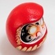 高崎だるま　縁起だるま　7号（高さ26cm）赤　群馬県指定ふるさと伝統工芸品（肩に入る文字は写真と異なる場合があります）