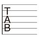 楽譜スタンプ〈TAB譜〉ギター用｜押さえる弦とフレットが一目でわかる、浸透印のコードメモはんこ