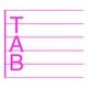 楽譜スタンプ〈TAB譜〉ギター用｜押さえる弦とフレットが一目でわかる、浸透印のコードメモはんこ