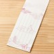 古典柄一筆箋 百人一首 同柄25枚綴り 8×16cm 紙匠雑貨エモジ Mini letter paper
