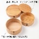 大館曲げわっぱ 入子丸弁当箱二段 (n0001) 秋田県の伝統工芸品 作者:伝統工芸士・栗盛俊二 Odate Magewappa Bento lunch box