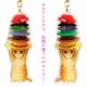 アクリルキーホルダー　帽子 (AK-01)　ポタリングキャット　Cat illustration key ring  Pottering cat