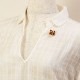 イホシロ窯 アクセサリー 柴犬 ピンバッジ ブローチ 帯留め 美濃焼 岐阜県の工芸品 Minoyaki accessory, Gifu craft