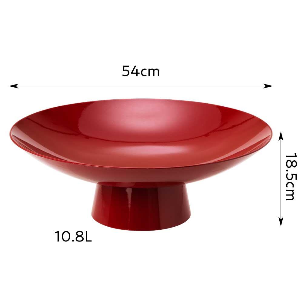 岸本吉二商店 両手で持とう！大盃 18寸（直径54cm・容量10.8L） 朱塗り