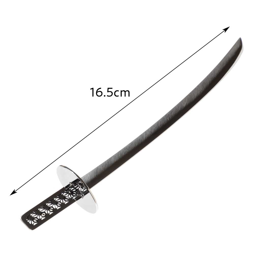 かねよし in your sheath 麻の葉(ステンレス製) 日本刀しおり 置物 かねよし×共立女子大学コラボ作品『日本を贈る』