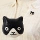 イホシロ窯　アクセサリー　ハチワレ猫　ピンバッジ　ブローチ　帯留め　美濃焼　岐阜県の工芸品　Minoyaki accessory, Gifu craft