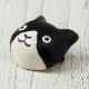 イホシロ窯　アクセサリー　ハチワレ猫　ピンバッジ　ブローチ　帯留め　美濃焼　岐阜県の工芸品　Minoyaki accessory, Gifu craft