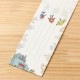 昭和レトロ一筆箋　ブリキロボット　同柄25枚綴り　8×16cm　紙匠雑貨エモジ　Mini letter paper