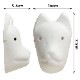 おえかき用きつねの面 (KS)　紙製のお面　ゴム紐付きでかぶって遊べます　工作・塗り絵・ワークショップ　Fox mask for coloring