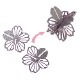 かねよし　花咲 hanasaki　2個入り（シルバー×1・ピンク×1）　桜のカードスタンド　金属製の花びらを組み合わせて優美な形に　ステンレス製　かねよし×共立女子大学コラボ作品『日本を贈る』