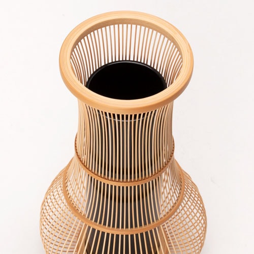 駿河竹千筋細工 花器 こなす 静岡県伝統工芸品 Suruga-takesensuji
