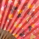 【扇子】女房扇 彩りハート (SB-021) 和紙の扇子6寸5分 和詩倶楽部 Sensu fan Washi-club ※在庫限り