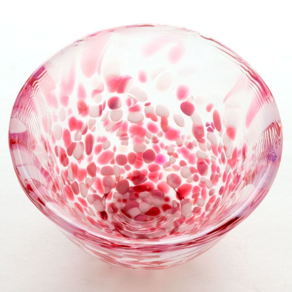 津軽びいどろ酒器セット 桜吹雪 徳利と盃のセット ガラス酒器 青森県の