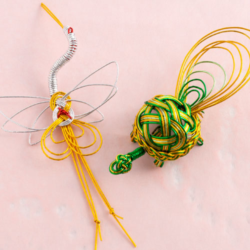 単色水引100本セット 光 オレンジ (MZH-04) 工作用・材料 | こだわりの