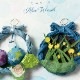 ミニリース　あじさい・ほたる　初夏の飾りもの　吊るし　壁掛け　めでたや　Mini wreath, Early summer decoration