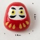 イホシロ窯 アクセサリー だるま ピンバッジ ブローチ 帯留め 美濃焼 岐阜県の工芸品 Minoyaki accessory, Gifu craft
