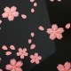 二段重箱　桜7.5オードブル　桜舞　黒　シール蓋付き (5R-748)