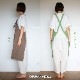 【半額・在庫処分】おうち服 Raku　キャンバスエプロン (RA-18)　帆布・綿100%　百道発信　福岡県の快適リラクシングウェア　Apron, Fukuoka craft