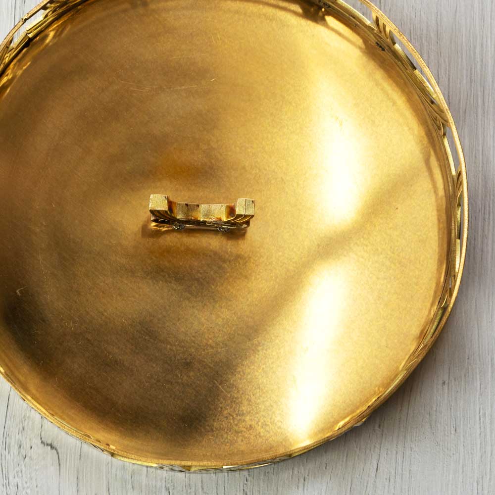 かねよし 水引 accessory case アクセサリーケース 淡路結び 縁起物の水引をモチーフにした小物トレー 真鍮製 かねよし×共立女子大学コラボ作品『日本を贈る』