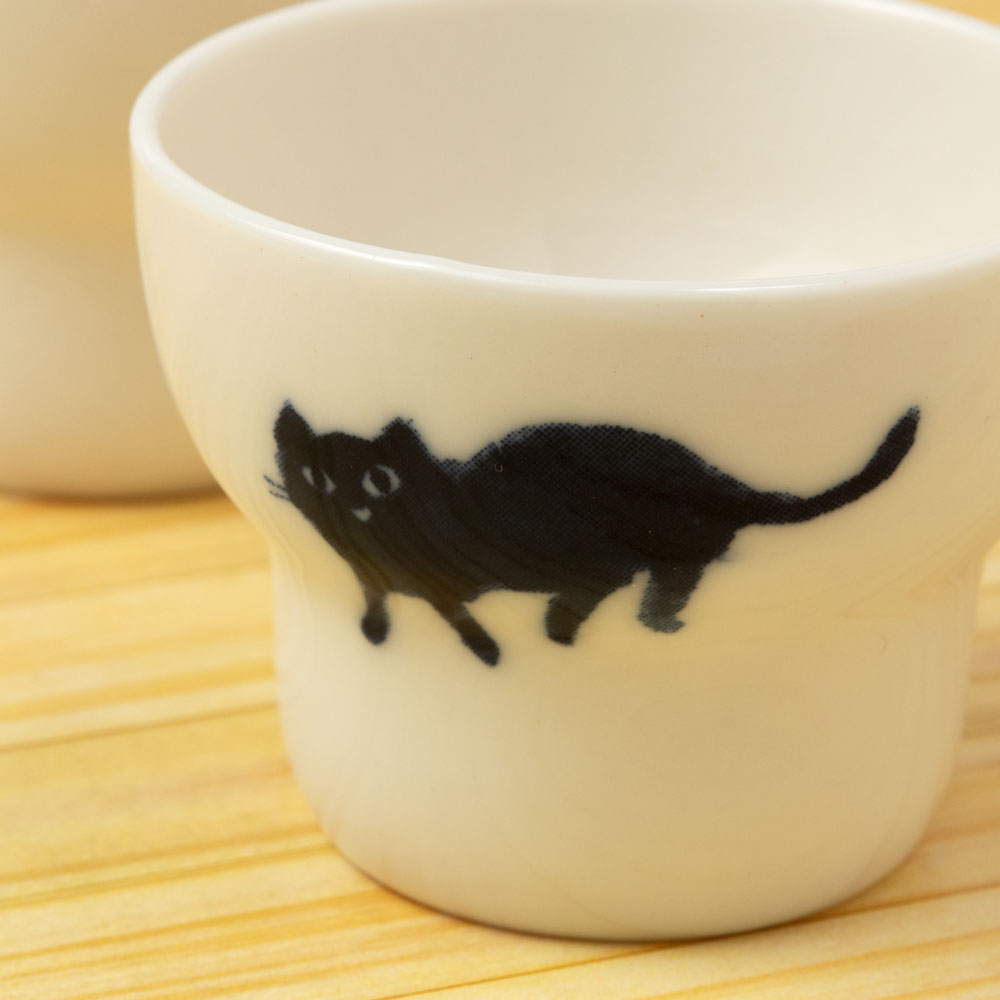 MASTERS CRAFT 酒器 にゃん杯 お散歩 (4-696) 猪口・盃 美濃焼 岐阜県