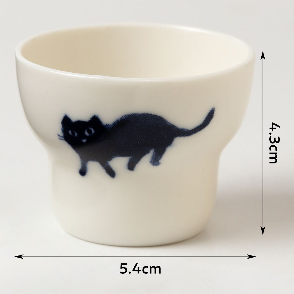 MASTERS CRAFT 酒器 にゃん杯 お散歩 (4-696) 猪口・盃 美濃焼 岐阜県