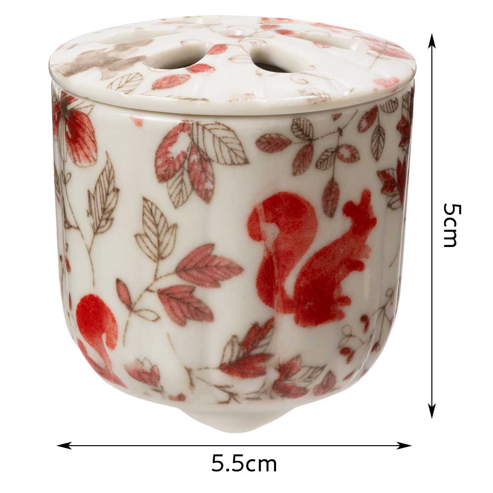 瀬戸焼 ミニ香炉 フォレスト＋香炉灰セット お香 練香 香木 空薫