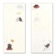 【一筆箋】一筆其の先箋　黒ねこ箋 (IA-010)　同柄20枚綴　和詩倶楽部　Mini letter paper  Washi-club