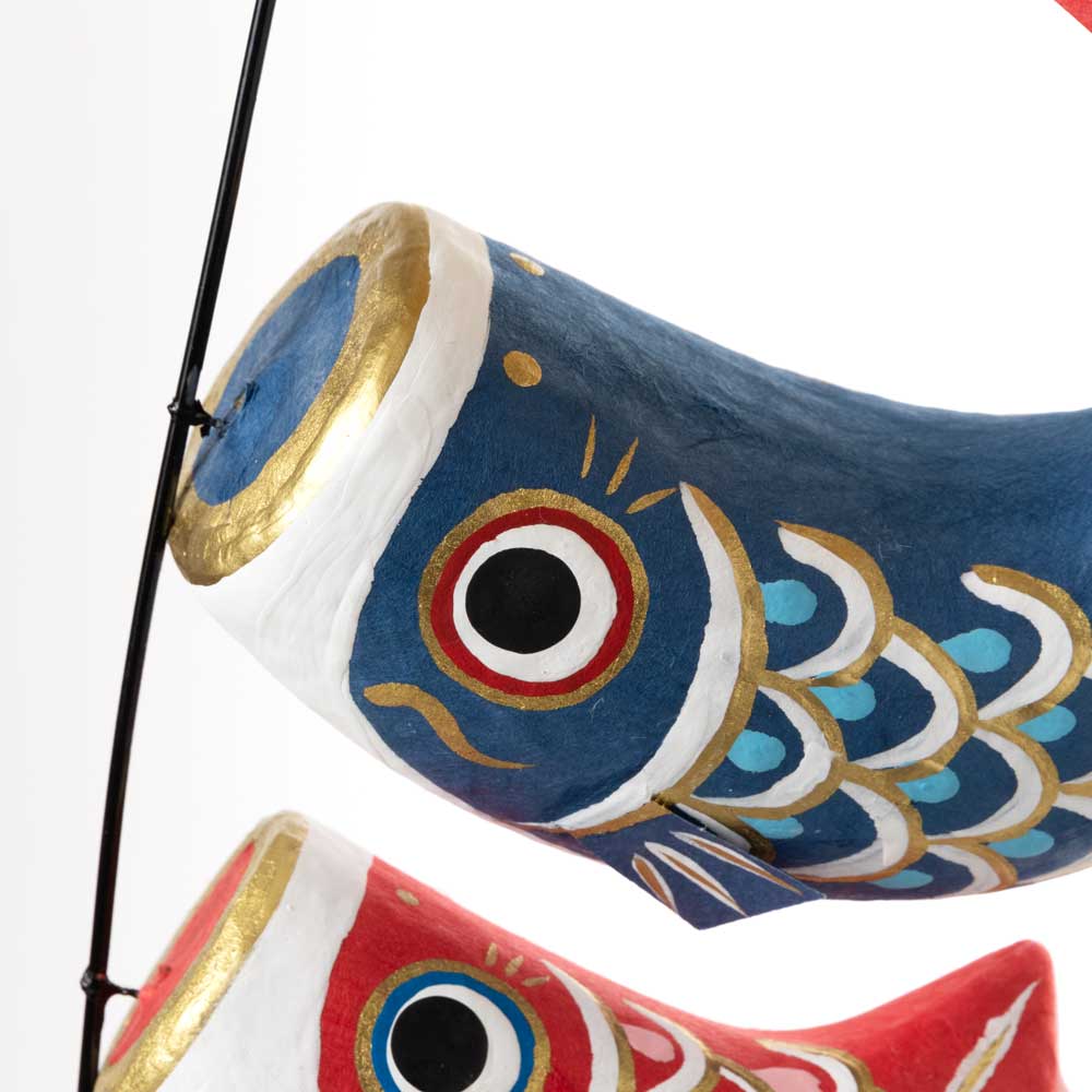 和紙皐月飾り 張子置物 鯉のぼり『風』 端午の節句・こどもの日 室内