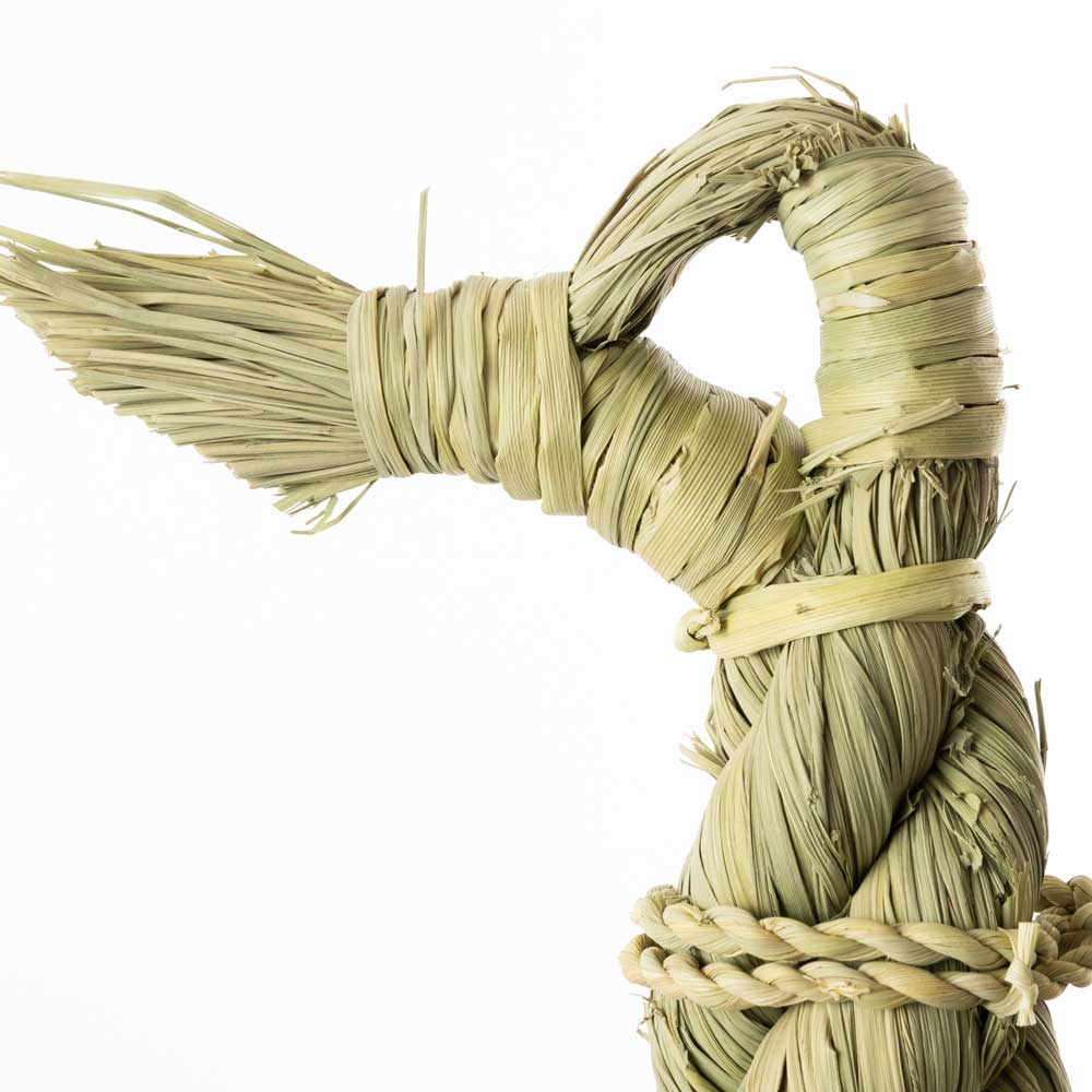 正月しめ飾り わらむ 寿酉（ことぶきどり） 国産わらの縁起物 玄関飾り