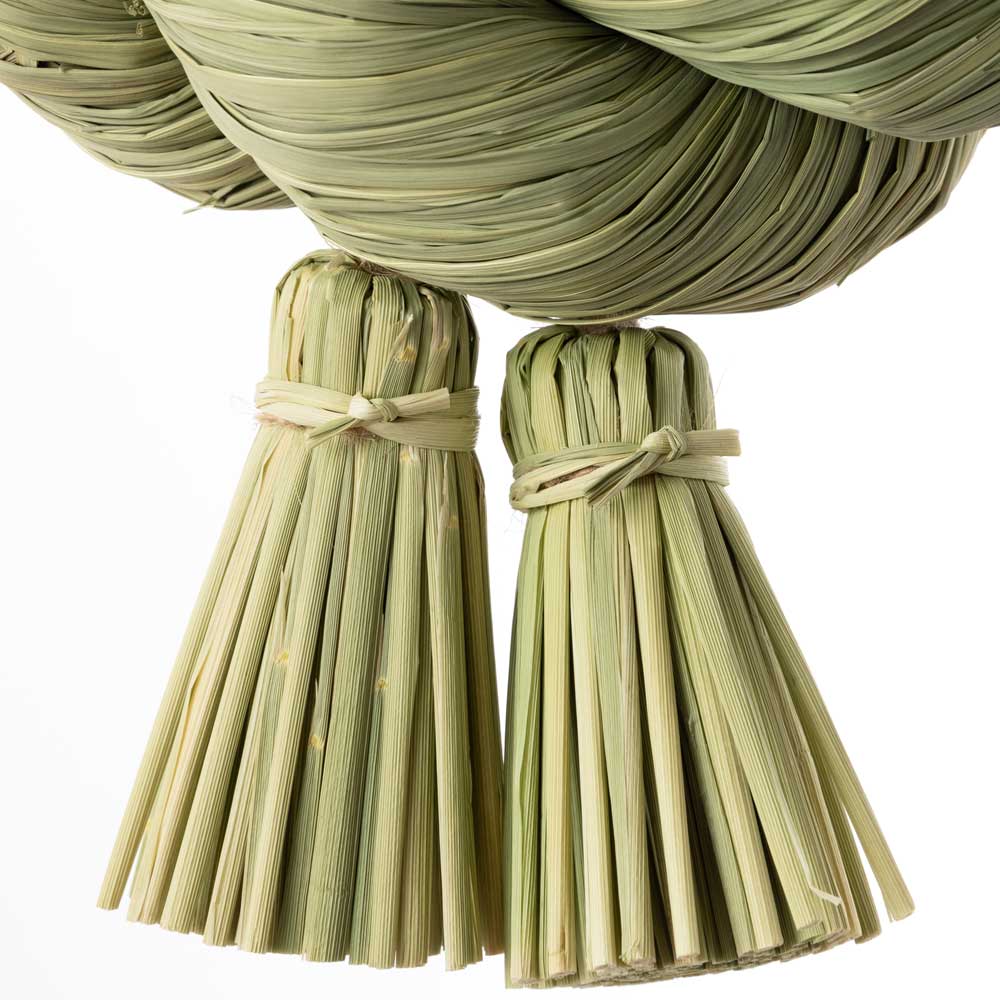 正月しめ飾り わらむ 寿酉（ことぶきどり） 国産わらの縁起物 玄関飾り