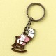 キーホルダー　ゆりイス (KH-06)　ポタリングキャット　Cat illustration key ring  Pottering cat