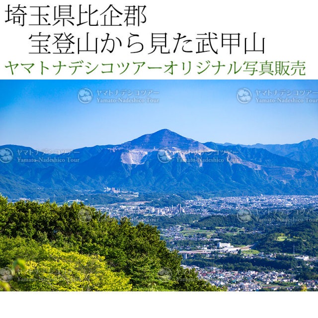 日本紀行 埼玉県秩父郡 宝登山から見た武甲山 (nk11-160730-285) 当店