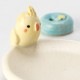 オカメインコ　香立 (K4579)　瀬戸焼のお香立て　愛知県の工芸品　Incense holder  Seto-yaki