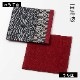 百道発信 藍文様 11cmコースター 11×11cm 福岡県の布製品 和文様 和風 あられ/青海波/麻の葉 綿100% 日本製 Fabric coaster, Fukuoka craft