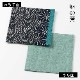 百道発信 藍文様 11cmコースター 11×11cm 福岡県の布製品 和文様 和風 あられ/青海波/麻の葉 綿100% 日本製 Fabric coaster, Fukuoka craft