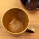 マロンマグ・黄 (K4727)　スプーンの入りやすい口元の開いたカップ　瀬戸焼　愛知県の工芸品　Mug  Aichi craft