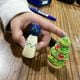 工作色塗り　木製人形　1個　紳士・帽子付き　高さ8.1cm　DIYデコレーション　ぬり絵　ワークショップにも