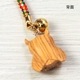 木目調根付　ふくろう　縁起物をモチーフにした和風アクセサリー・ストラップ　不苦労　福来朗　福寿円満　知略縦横　福徳円満　不老長寿