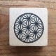 使いやすい丸型和柄はんこ　麻の葉　消しゴムはんこ　ただのやまもと　Japanese pattern hanko stamp