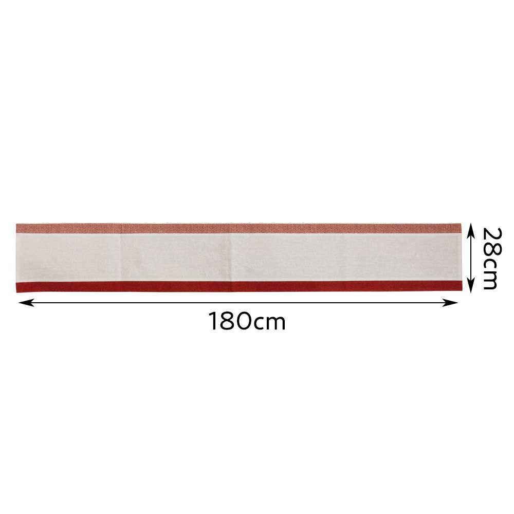 百道発信 縁結び ランナークロス (IKI-1535) 180×28cm 福岡県の布製品 和文様 鹿の子柄 和風のテーブルセンター 青×紺/白×赤 リネン・綿 日本製 Fabric table runner Fukuoka craft