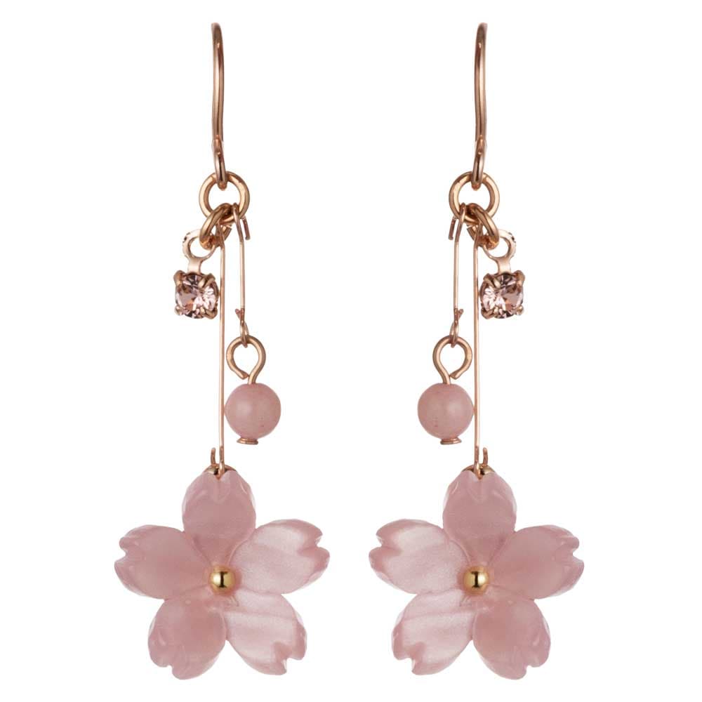 アクセソワール 桜のピアス 枝垂れ桜 (P2) 桜ゆらり、耳元に春色