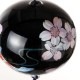 木之本　うるし匠風鈴　さくらに鯉　クリスタルガラス　蒔絵を施したハンドクラフト製　和風和柄のウィンドチャイム　日本製　福島県の工芸品