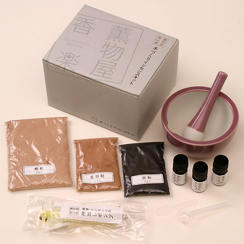 手作りインセンスキット (SKK-I-1) 手作り・オリジナルで楽しむインセンス 手作りお香キット ※乳鉢の色はお選びいただけません