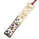 和柄ブックマーカー　ぼんぼり (WAG023)　金の栞シリーズ　24K表面加工　金属製ブックマーカー　Metal bookmark, Japanese pattern