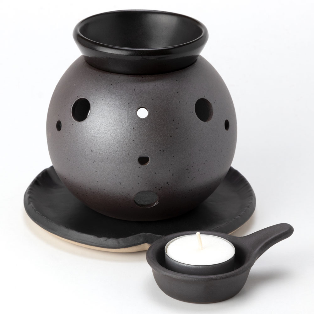 茶香炉 丸型 (2148-1-86) 茶葉の香りを楽しむアロマグッズ 常滑焼 愛知