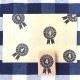 ロゼットはんこ「4」　ステーショナリーを彩る消しゴムはんこ　ただのやまもと　Rosette hanko stamp